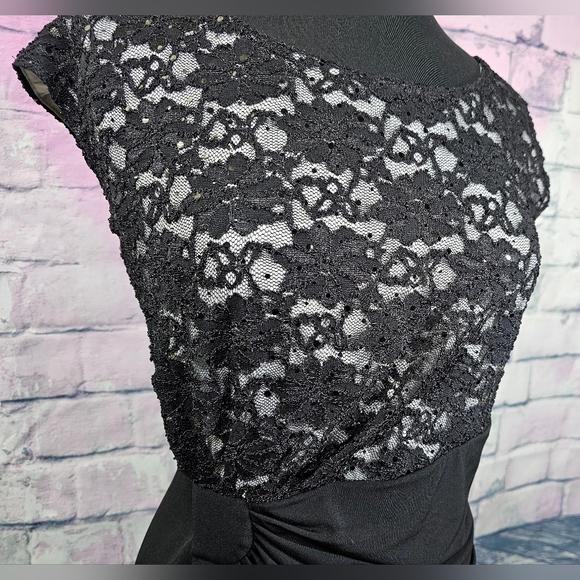 Women's Faux Wrap Evening Dress Size 14 - Picture 4 of 6